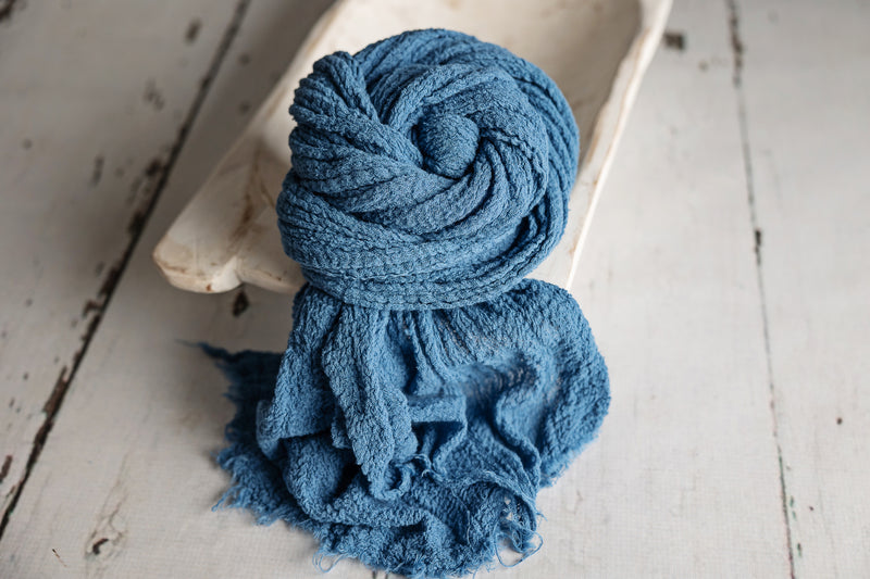 Newborn Premium Cheesecloths || Denim Blue